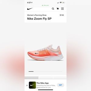 Women’s NIKE zoom fly SP size 7.5